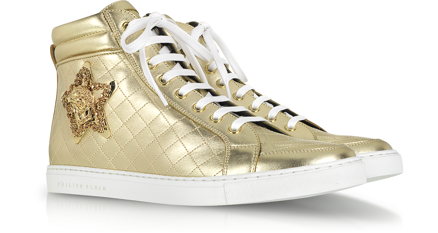 philipp plein gold sneakers