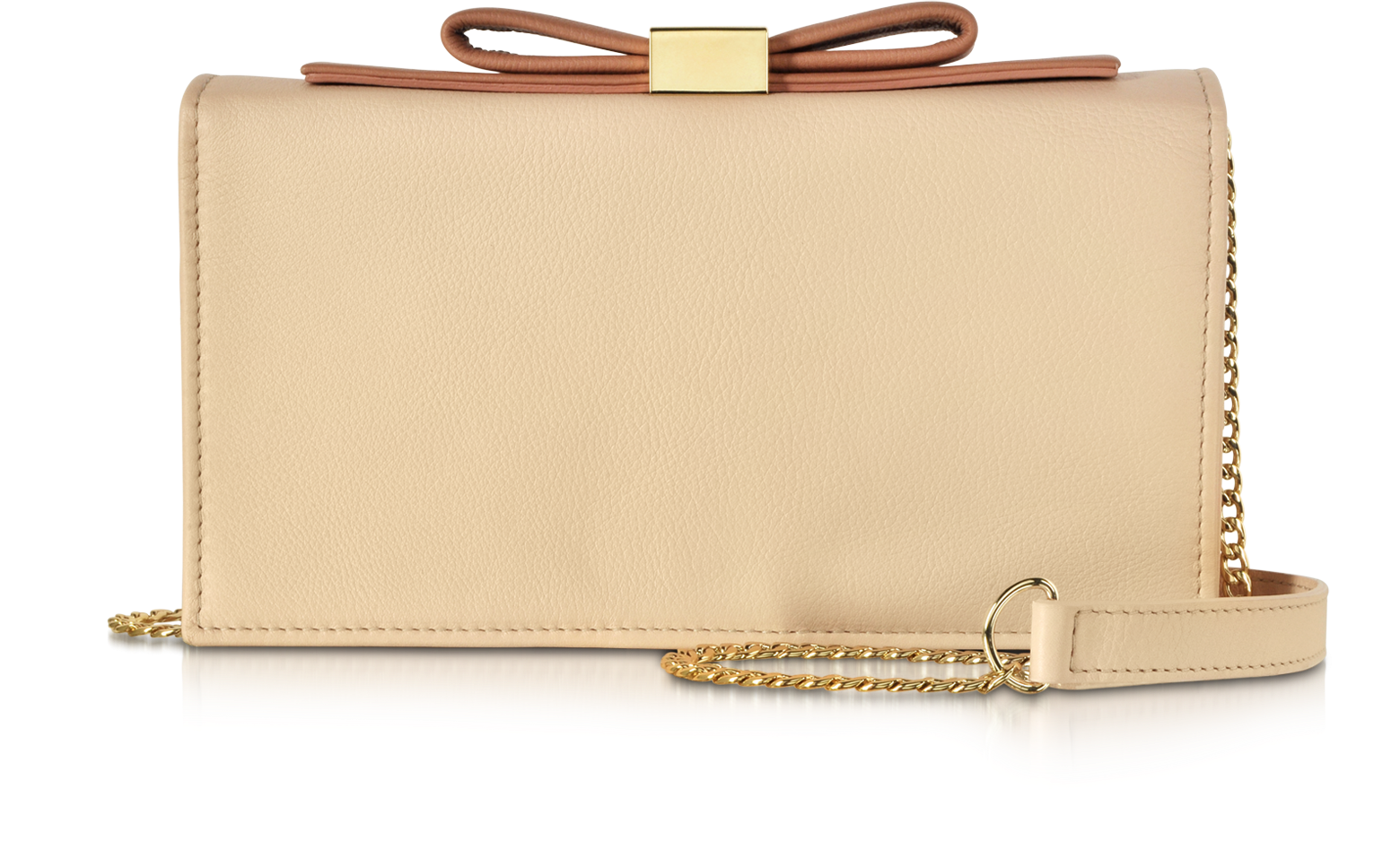 See by Chloé Nora Nude Leather Smart Clutch at FORZIERI