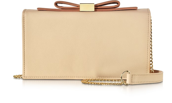 See by Chloé Nora Nude Leather Smart Clutch at FORZIERI