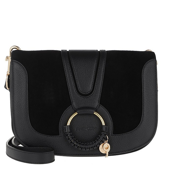 Hana Crossbody Bag Leather Black - See by Chloé