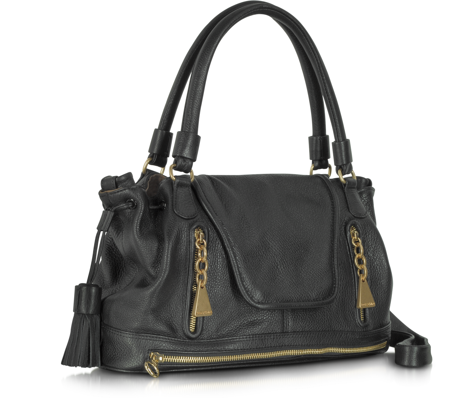 See by Chloé Black Tri-Zip Leather Tote at FORZIERI