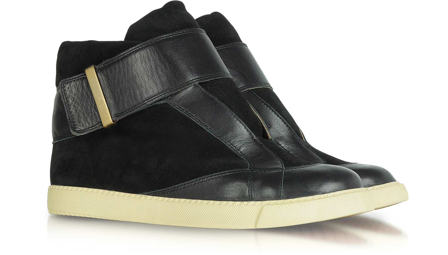 See by Chloé Sami Black Suede and Leather Sneakers 36 IT/EU at FORZIERI