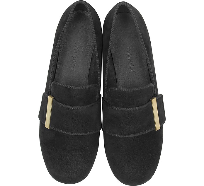 See by Chloé Black Suede Slipper 36 IT/EU at FORZIERI