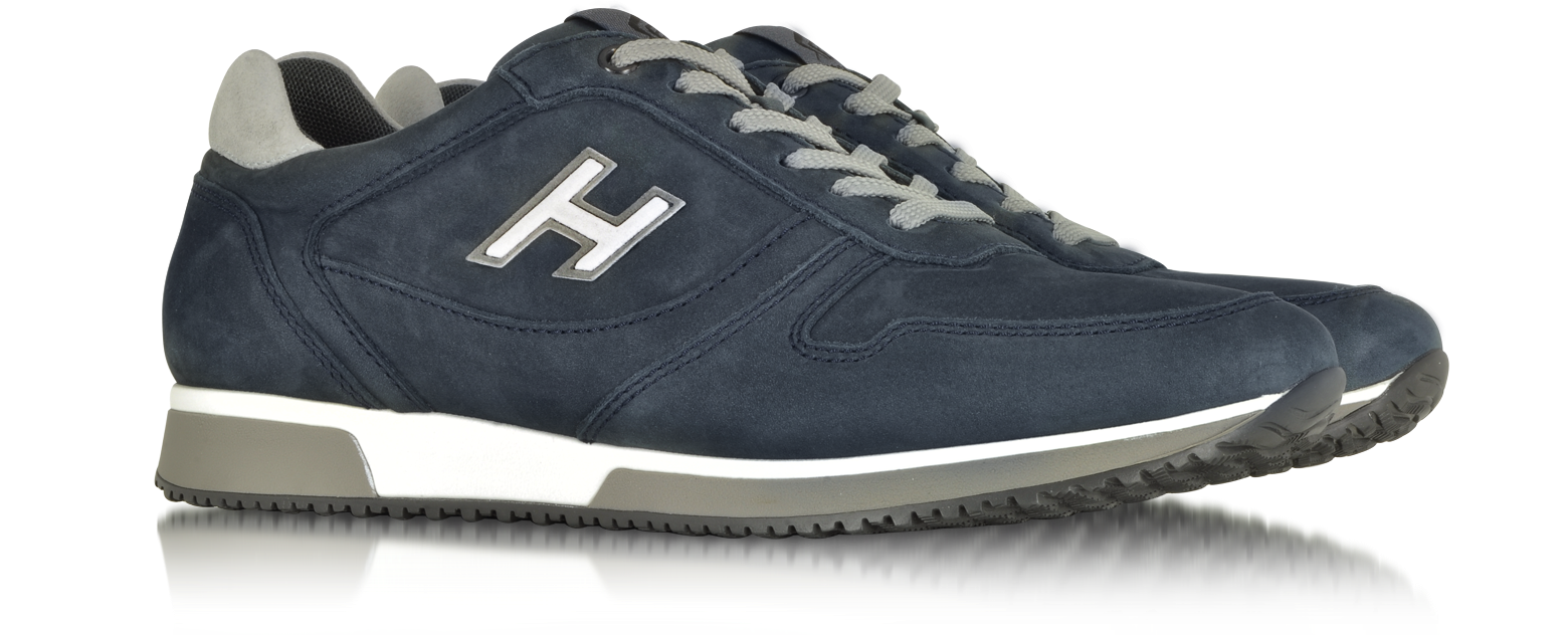 H198 Slash H Sneaker in Eco Suede Blu Hogan 6 (39.5 EU | 263 mm) su FORZIERI