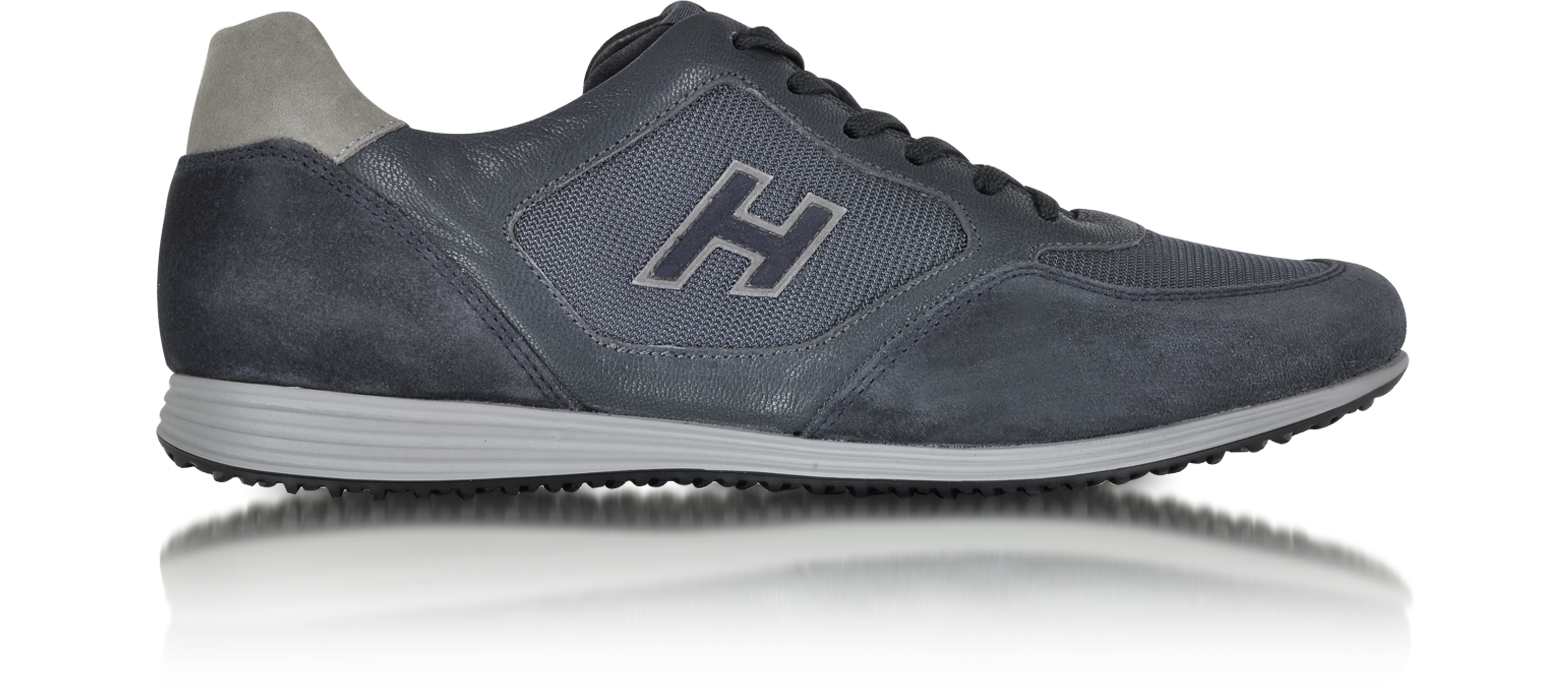 Olympia X H205 Sneaker Low Top in Pelle Blu e Nylon Hogan 6 (39.5 EU | 263  mm) su FORZIERI