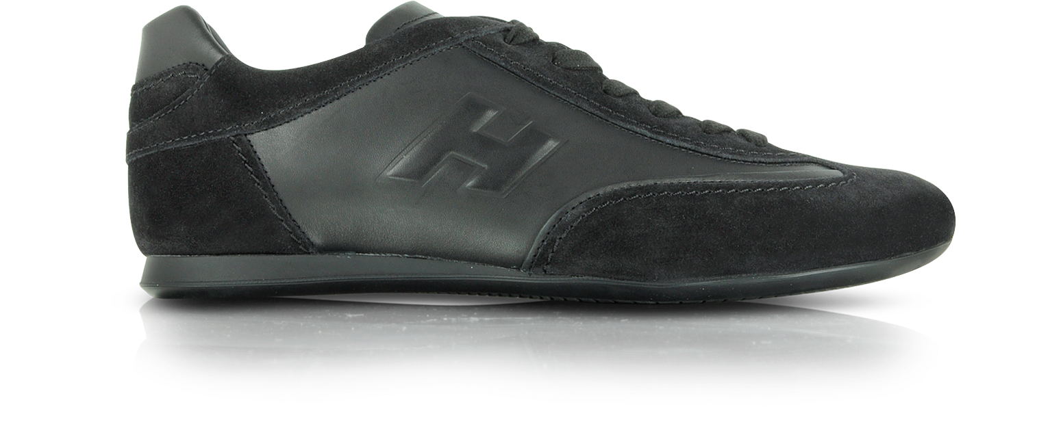 Hogan Black Leather and Suede Sneaker 6 (7 US | 6 UK | 39.5 EU | 263 mm ...