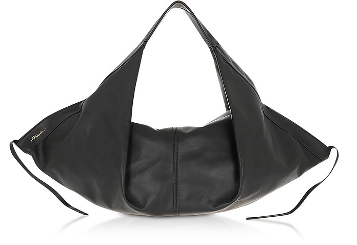 Black Leather Luna Medium Slouchy Hobo Bag - 3.1 Phillip Lim
