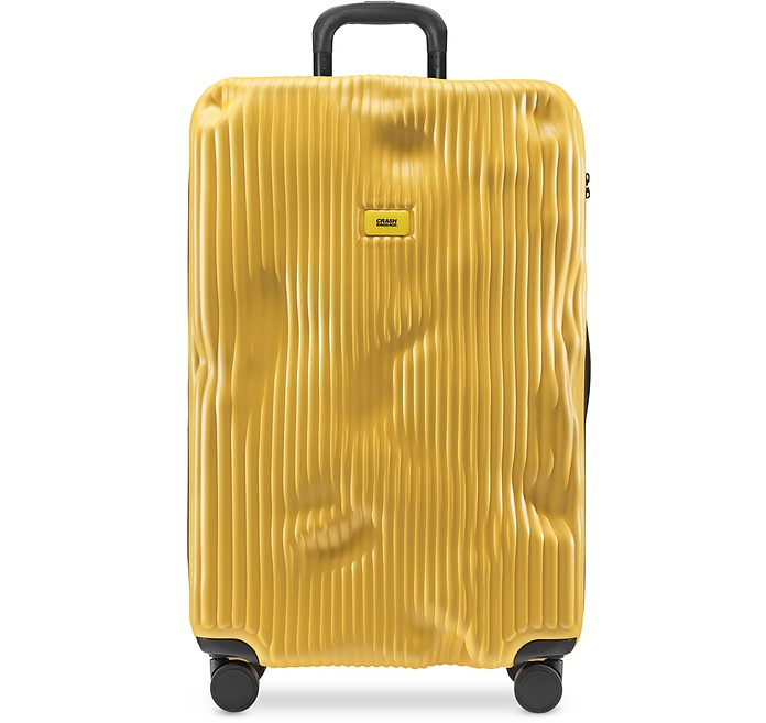 Crash Baggage Yellow Stripe Large Trolley at FORZIERI