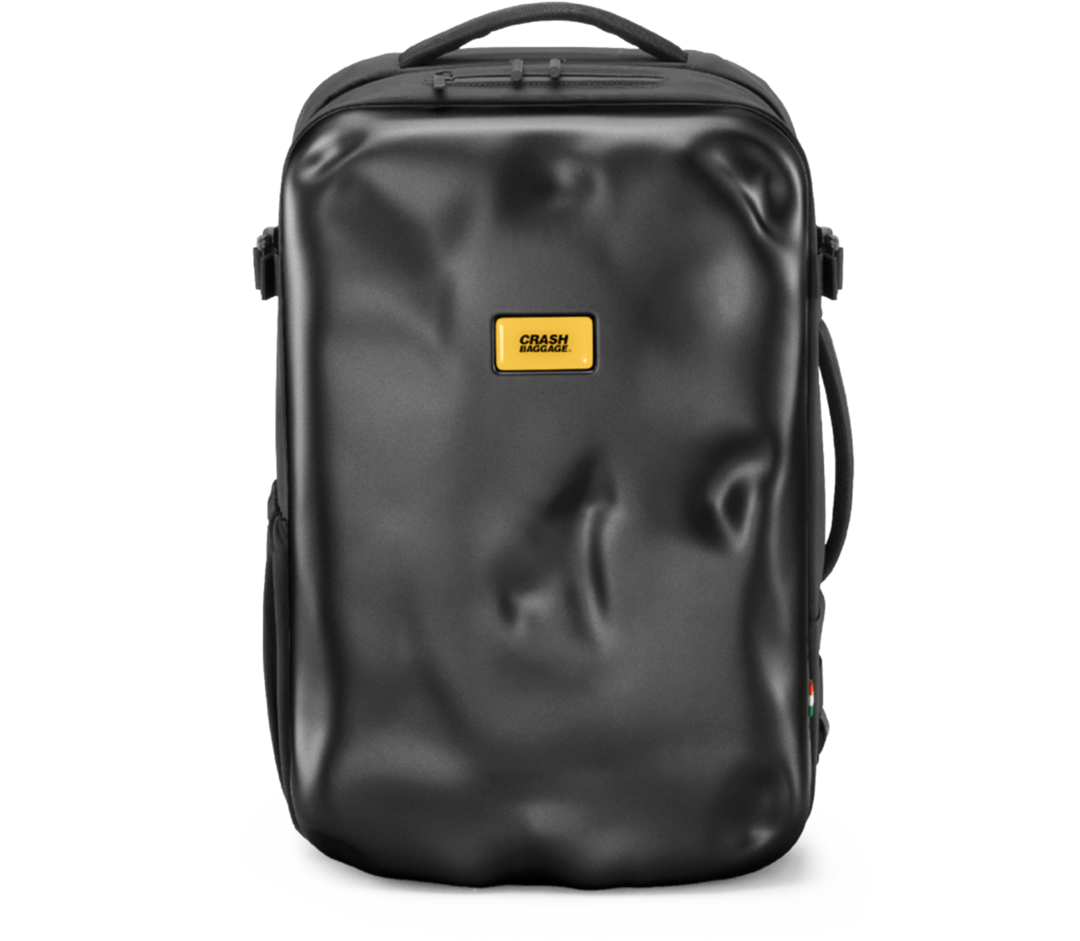 Crash Baggage Black Icon Dented Backpack at FORZIERI