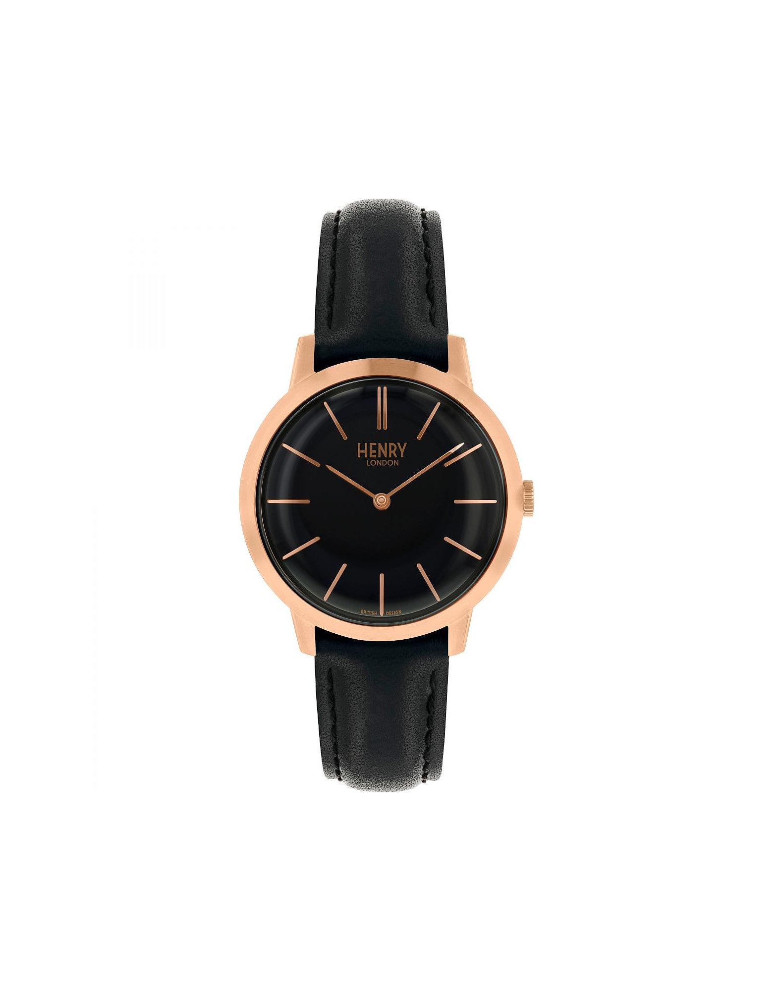 Henry London Designer Women's Watches Women's Quartz Analogue Watch In Black