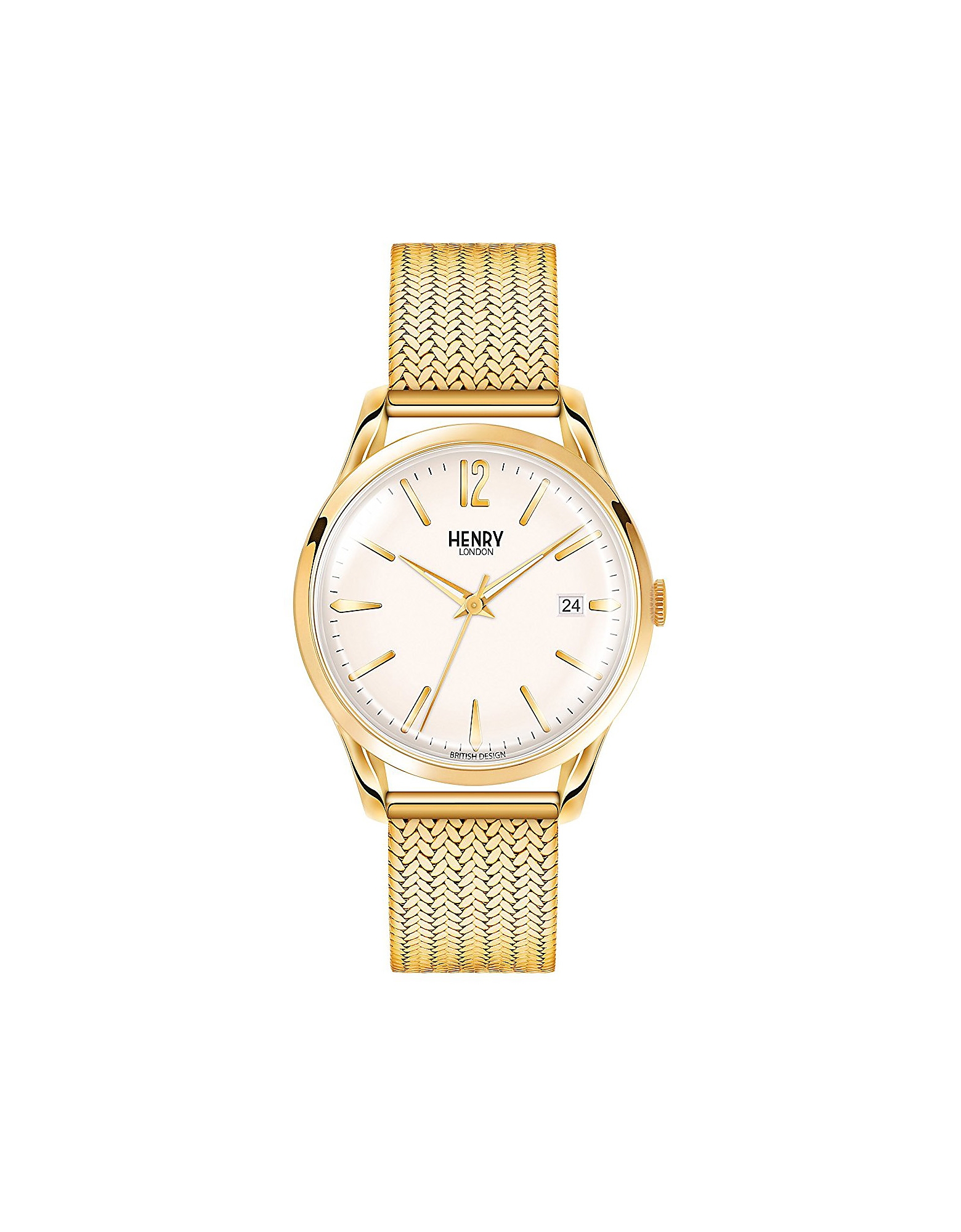 Henry London Designer Women's Watches Quartz Analogue Watch In Gold