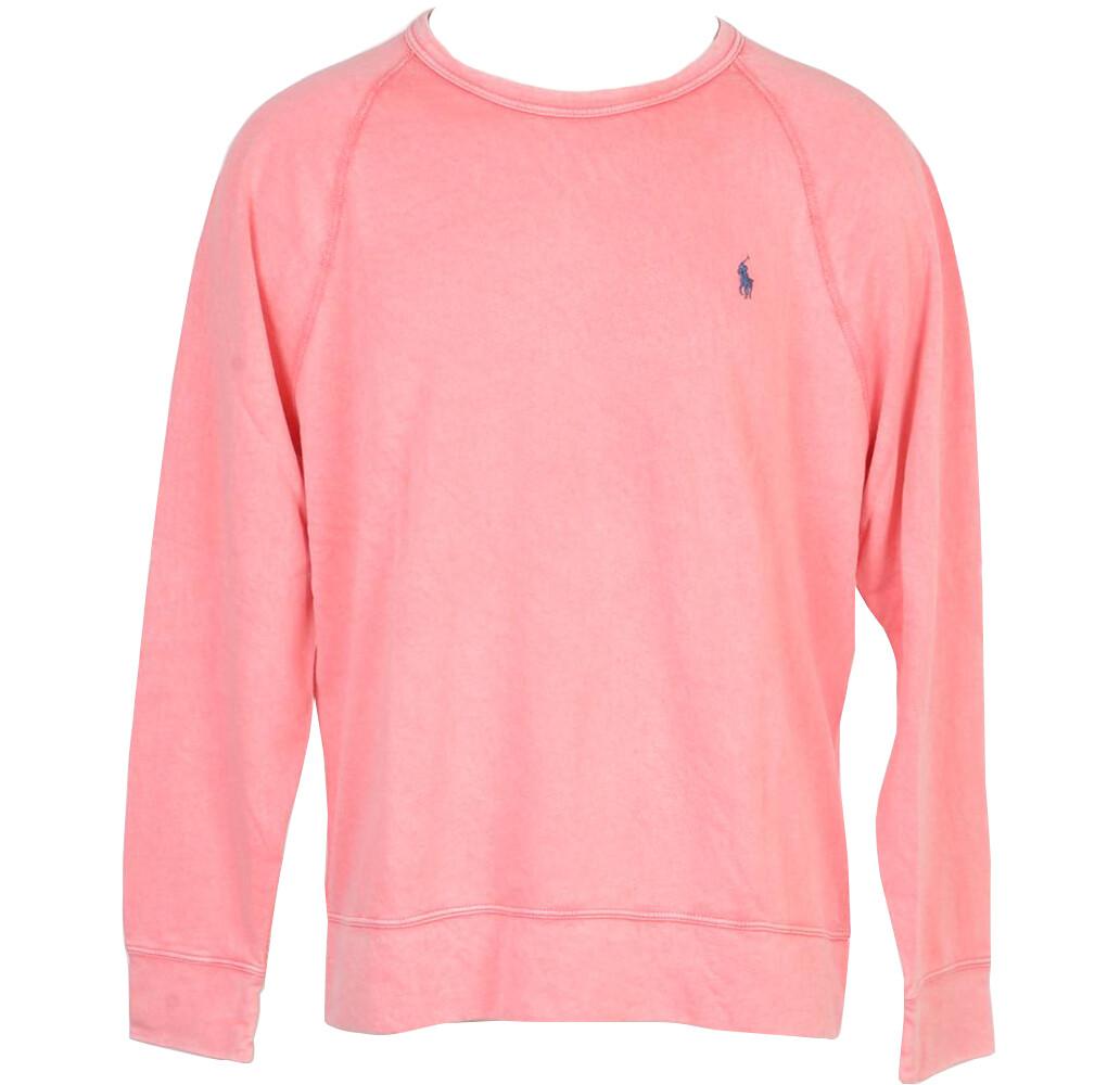 Ralph Lauren Salmon Pink Cotton Men's Sweatshirt XL at FORZIERI Canada