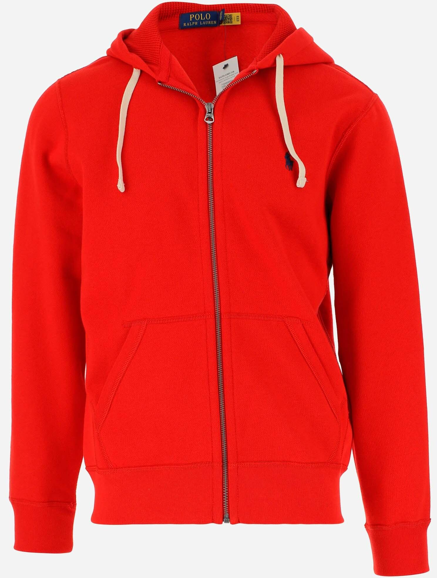 Red Polo Zip up hoodie