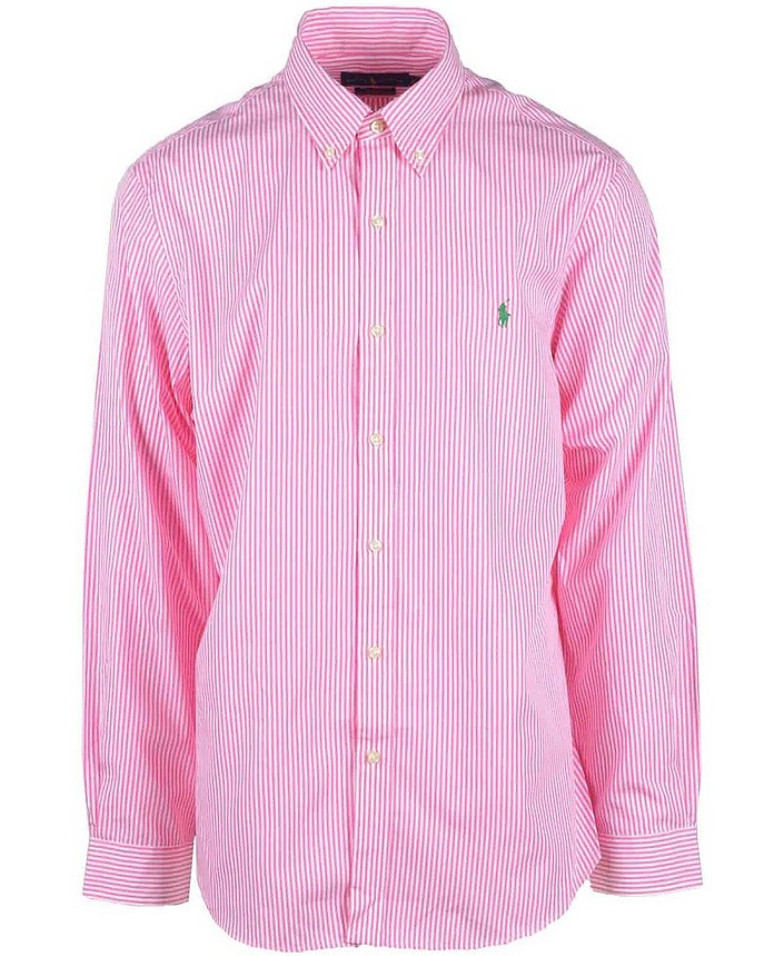 Men's White / Pink Shirt - Polo Ralph Lauren