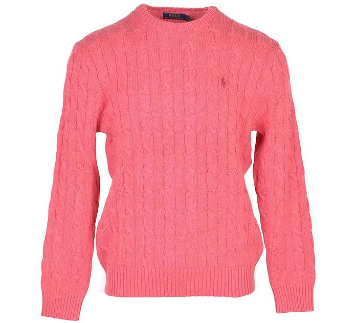 Antique Pink Cable-Knit Cotton Men's Sweater - Ralph Lauren