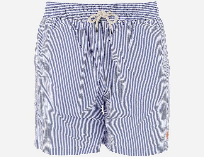 Blue Striped Men's Swimsuit Swim Shorts - Ralph Lauren