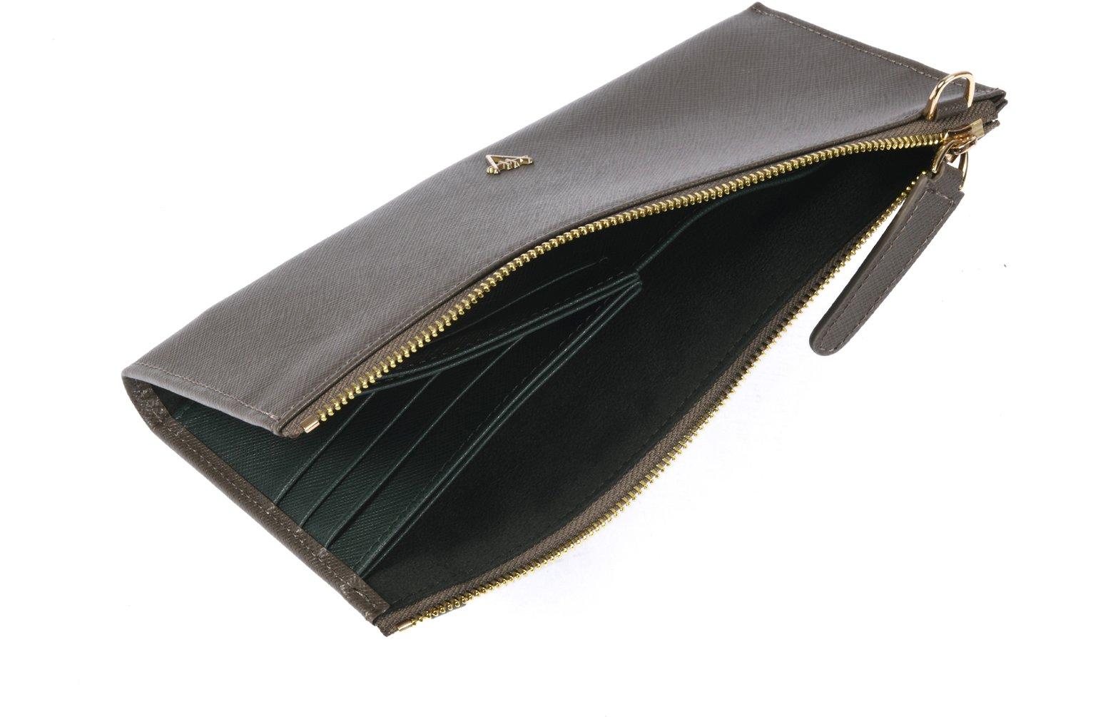 Prada Wallet On Chain Saffiano Leather Black at FORZIERI