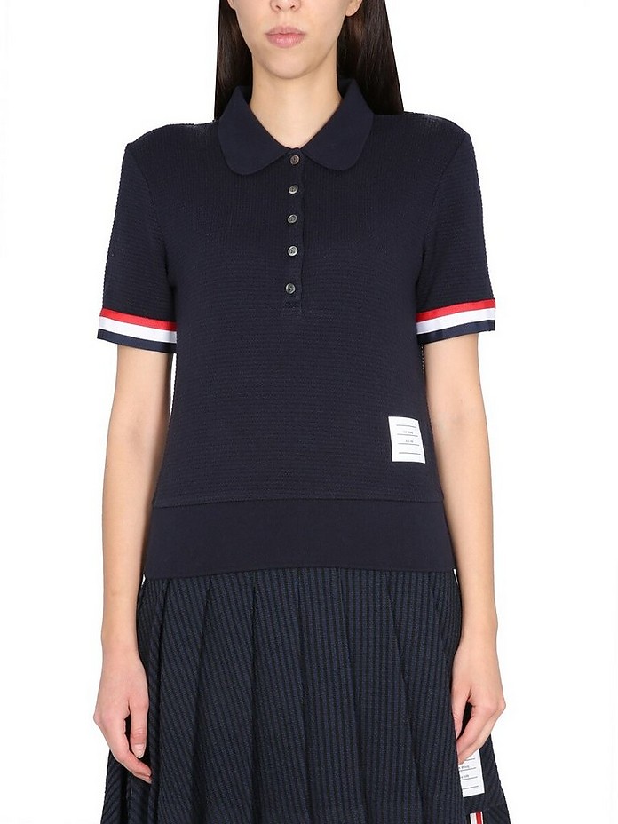 Polo With Logo - Thom Browne