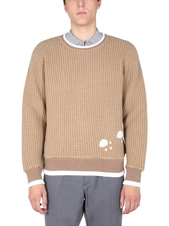 Sweatshirt With Embroidered Bear - Thom Browne