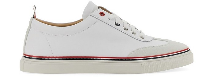 Low-Top Leather Sneaker - Thom Browne