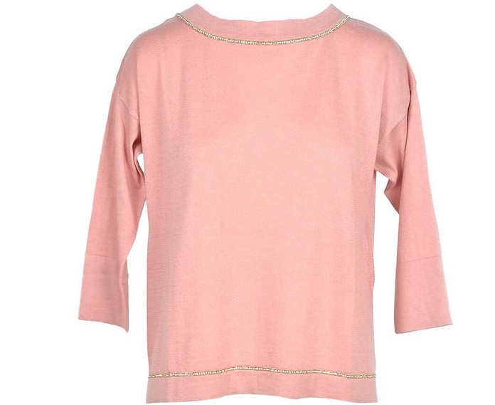 Women's Pink Sweater - Snobby Sheep