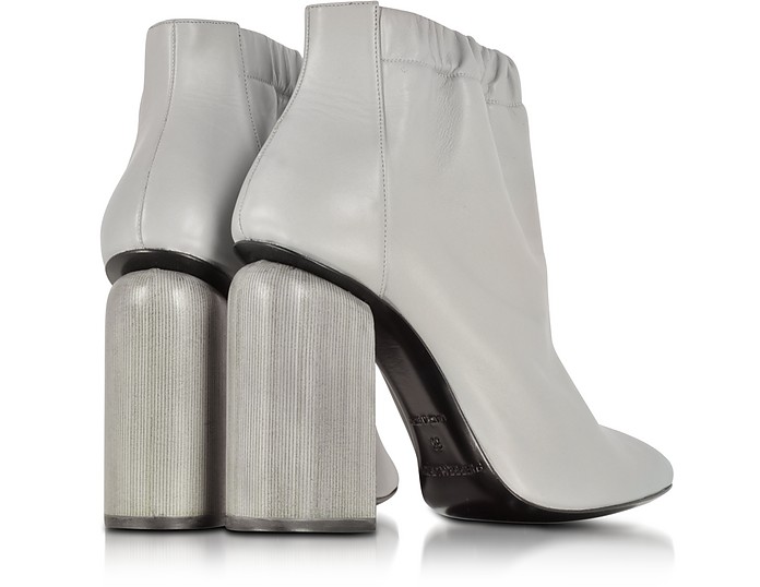 Pierre Hardy Flex Grey Leather Ankle Boot 35 IT/EU at FORZIERI