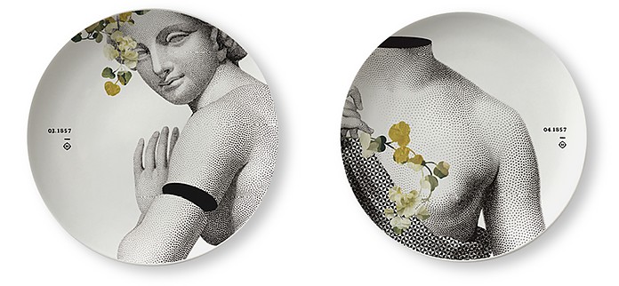 Parnasse Spring Set of 2 Porcelain Plates - Ibride / Cuf
