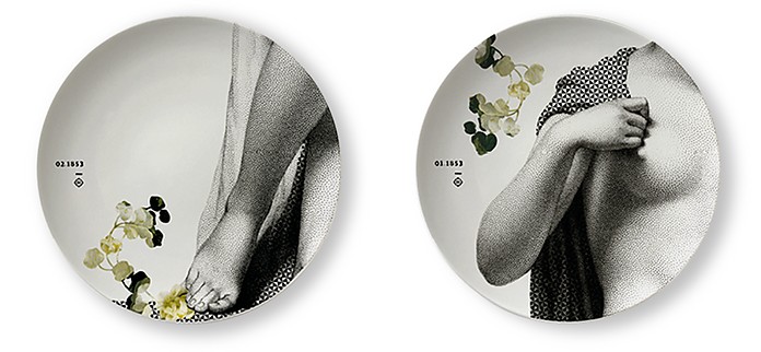 Parnasse Winter Set of 2 Porcelain Plates - Ibride / Cuf