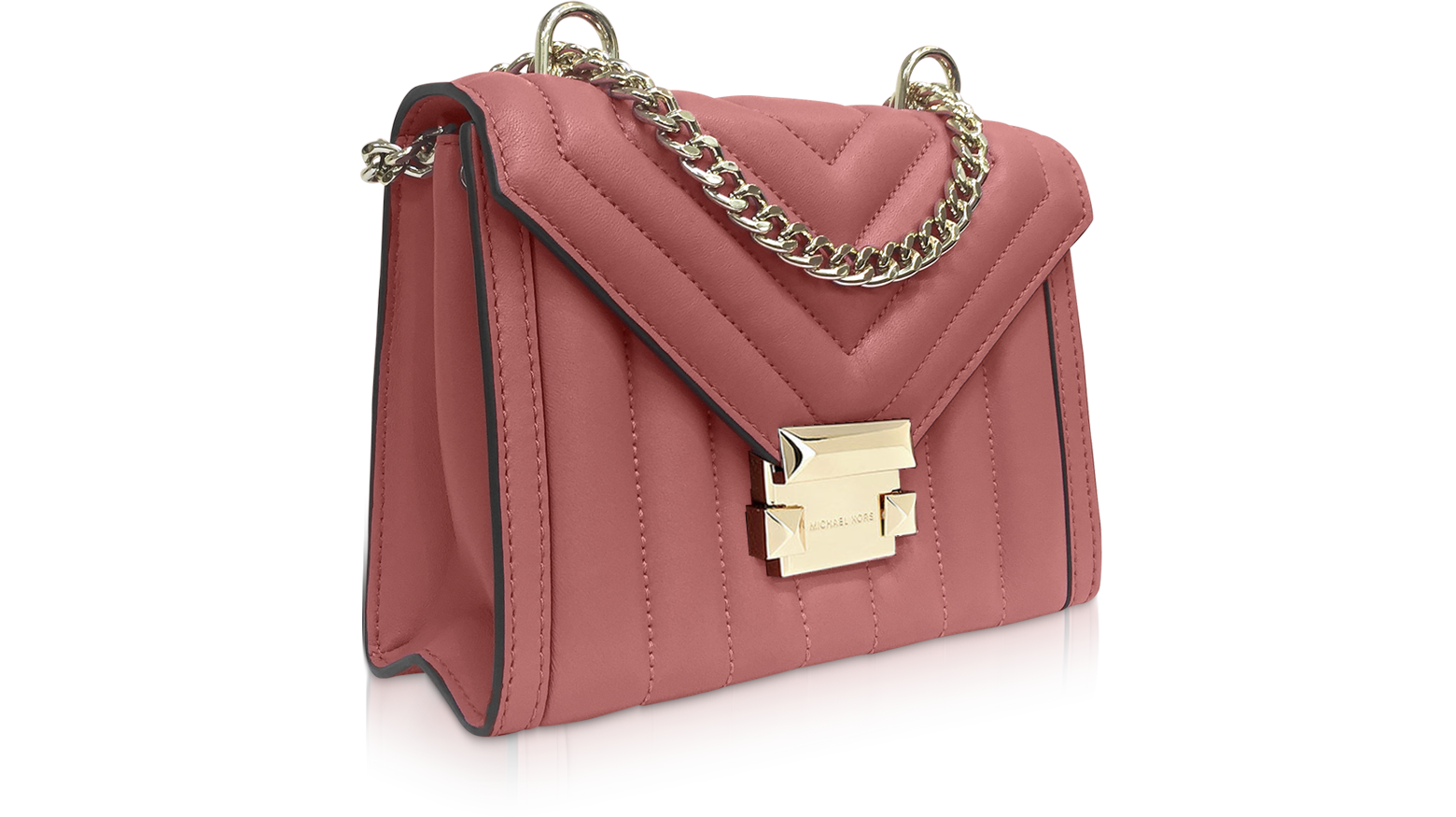 Michael Kors Whitney Small Rose Quilted 