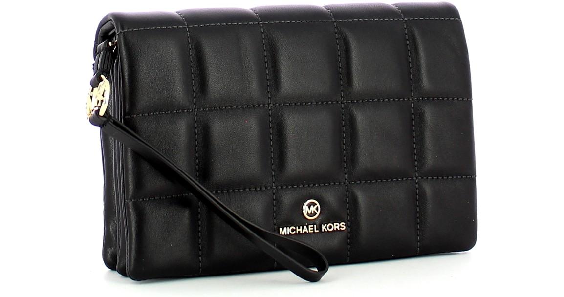 Michael Kors Black Jet Set Charm Small 2IN1 Pouch/ XBody Bag at