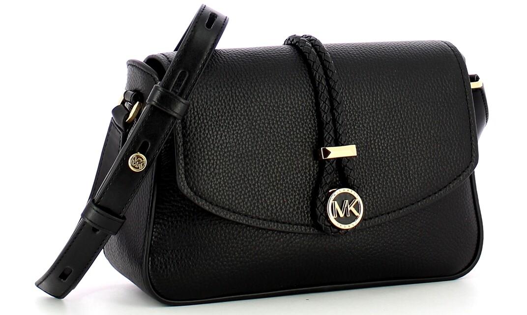 Michael  Kors  Medium Leather Flap Messenger Bag - Luggage