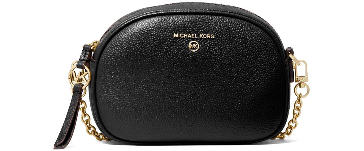 New Michael Kors Jet Set Charm Small Pebbled Leather Crossbody Bag
