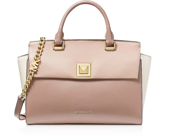 Pink Medium Top Handle Bag w/ Zip - Michael Kors