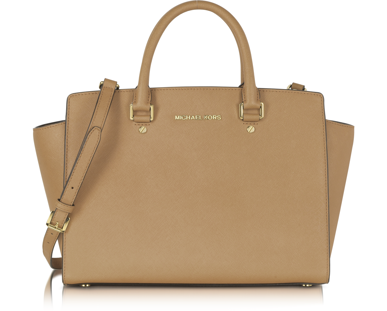 mk brown satchel