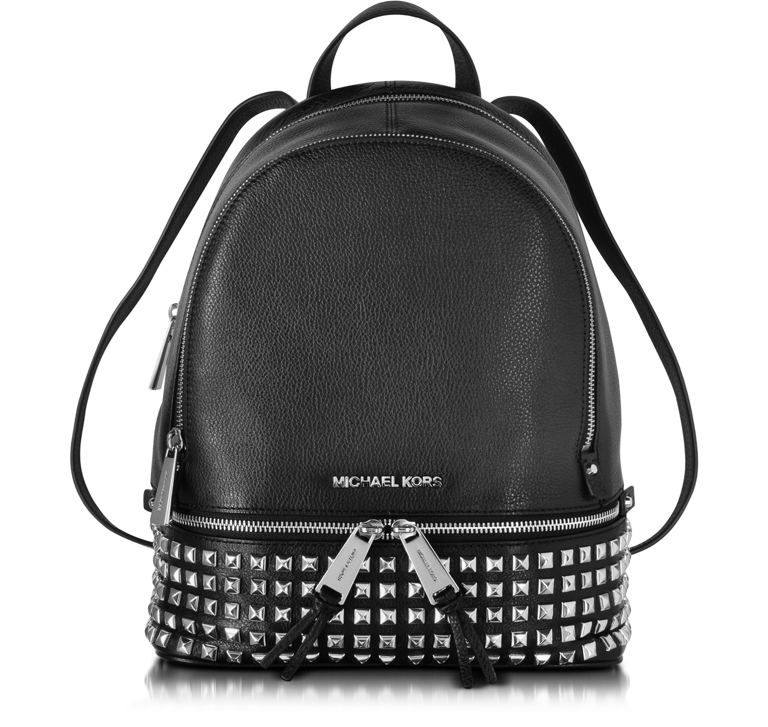 rhea small studded leather backpack