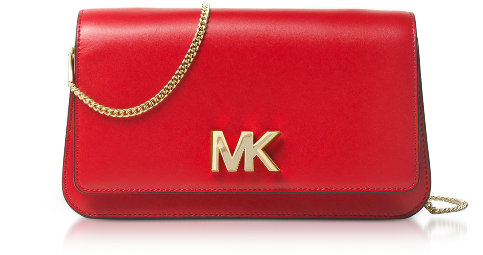 mk mott leather clutch