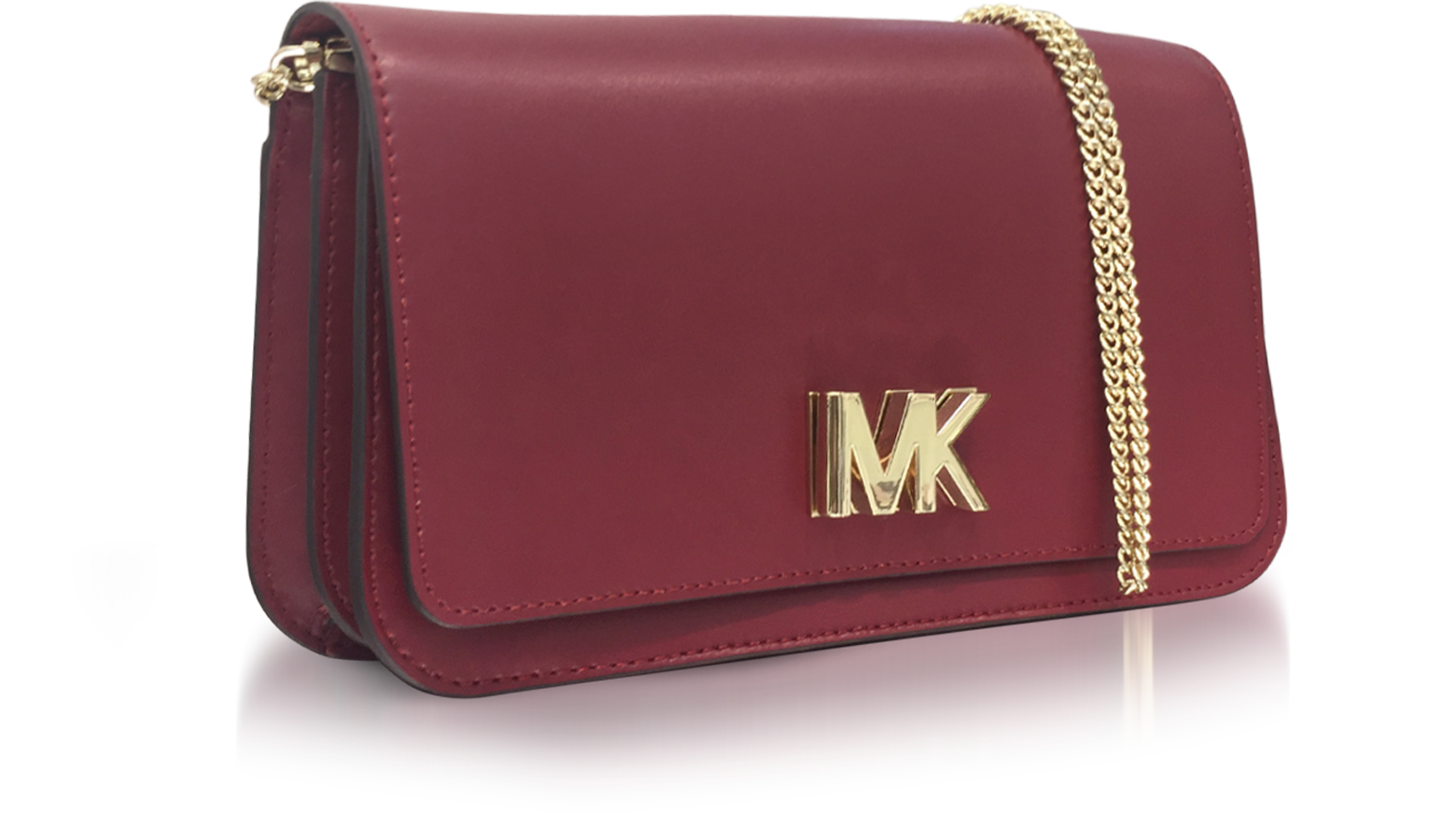 Michael Kors Mott Large Mulberry Leather Clutch at FORZIERI