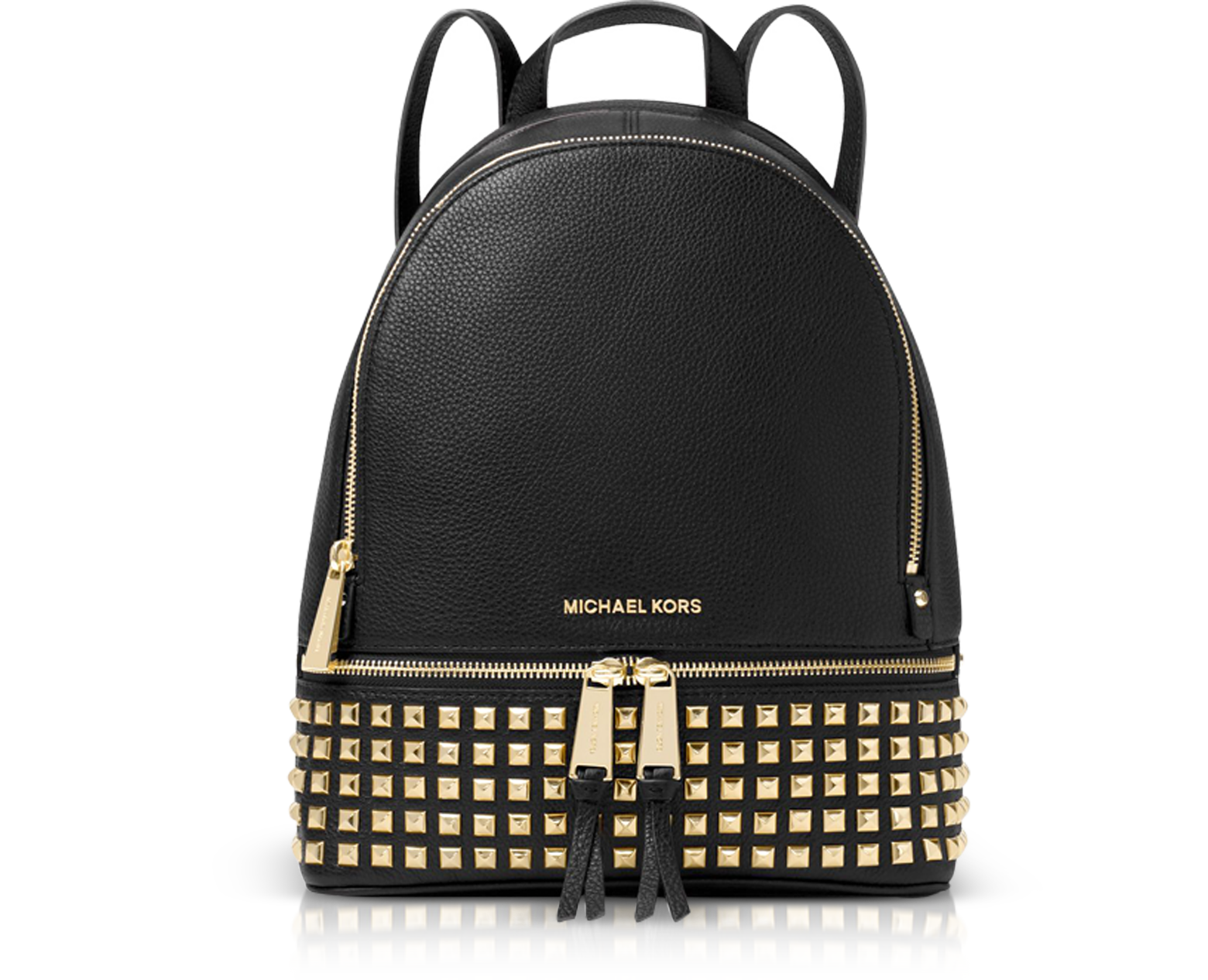 rhea medium studded leather backpack