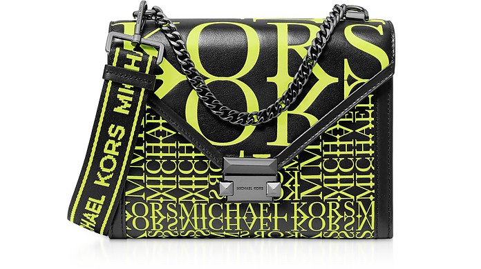 Whitney Large Newsprint Shoulder Bag - Michael Kors