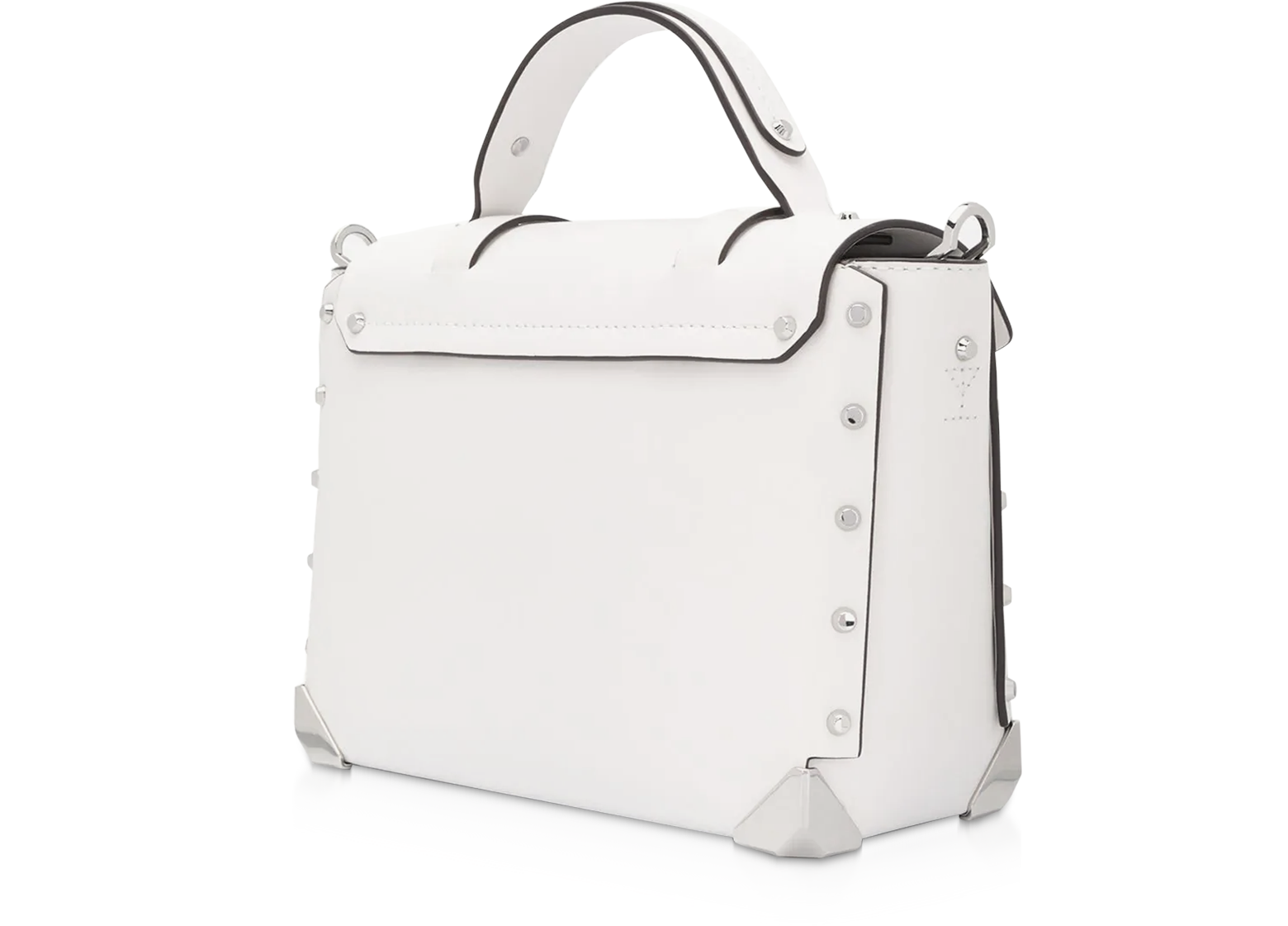 KATchyfied - MICHAEL KORS • Large Crossgrain Leather Dome Crossbody Bag •  Color: Optic White P6,400