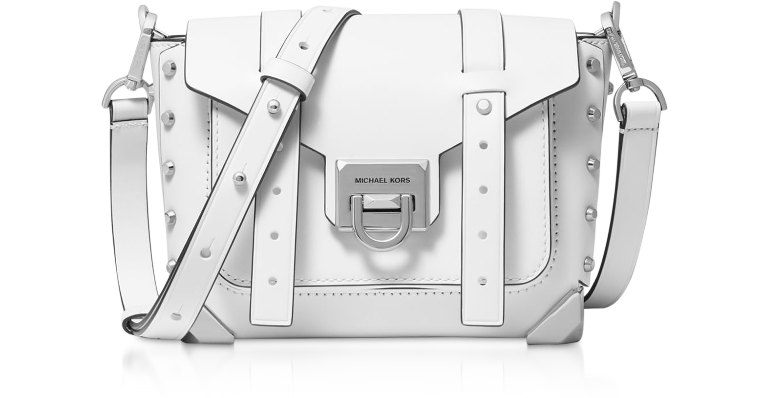 MICHAEL Michael Kors Cindy Large Dome Crossbody Bag, Optic White