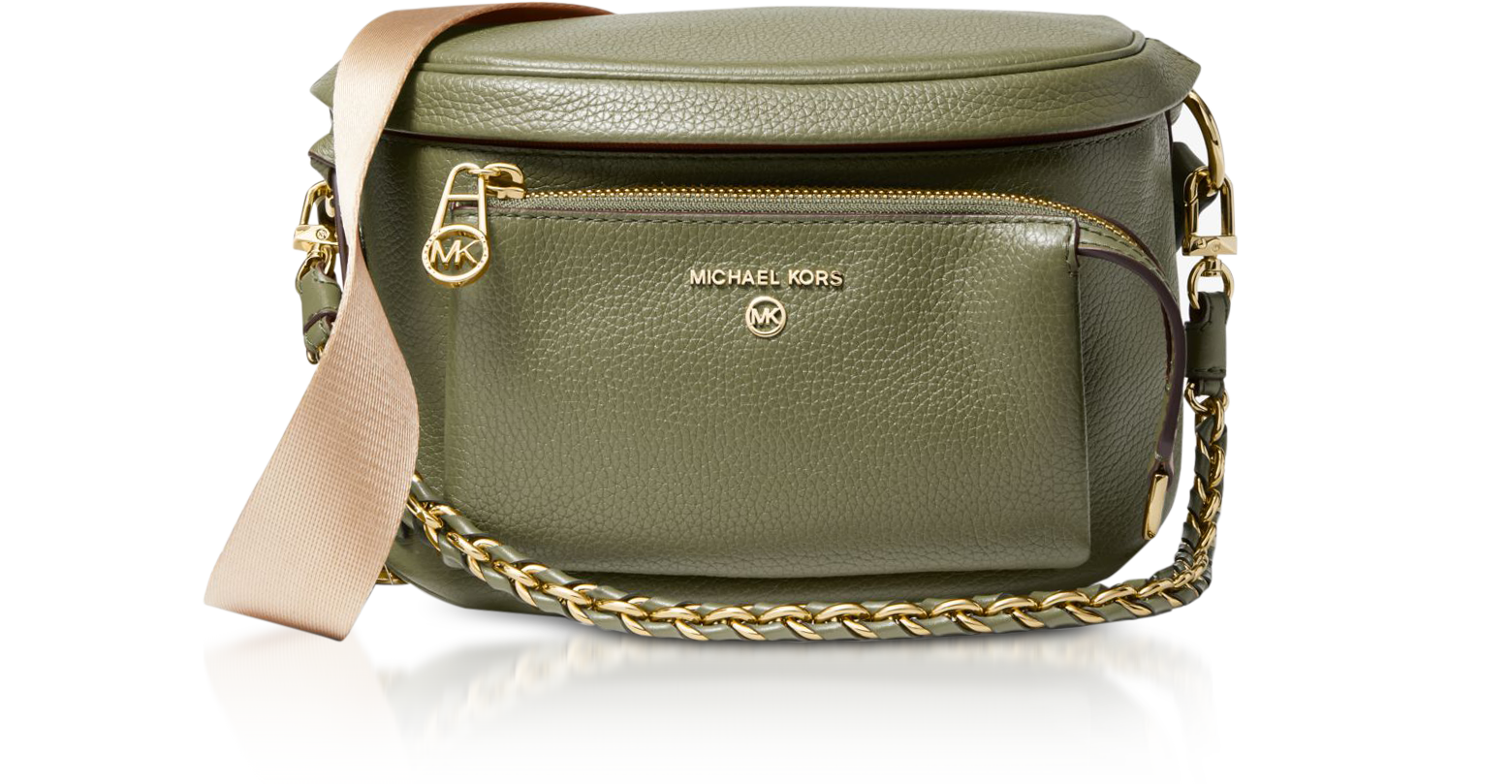 Michael Kors Bags | Nwt. Michael Kors Slater Extra-Small Pebbled Leather Sling Pack Olive | Color: Green | Size: Os | Daryastetsiuk's Closet