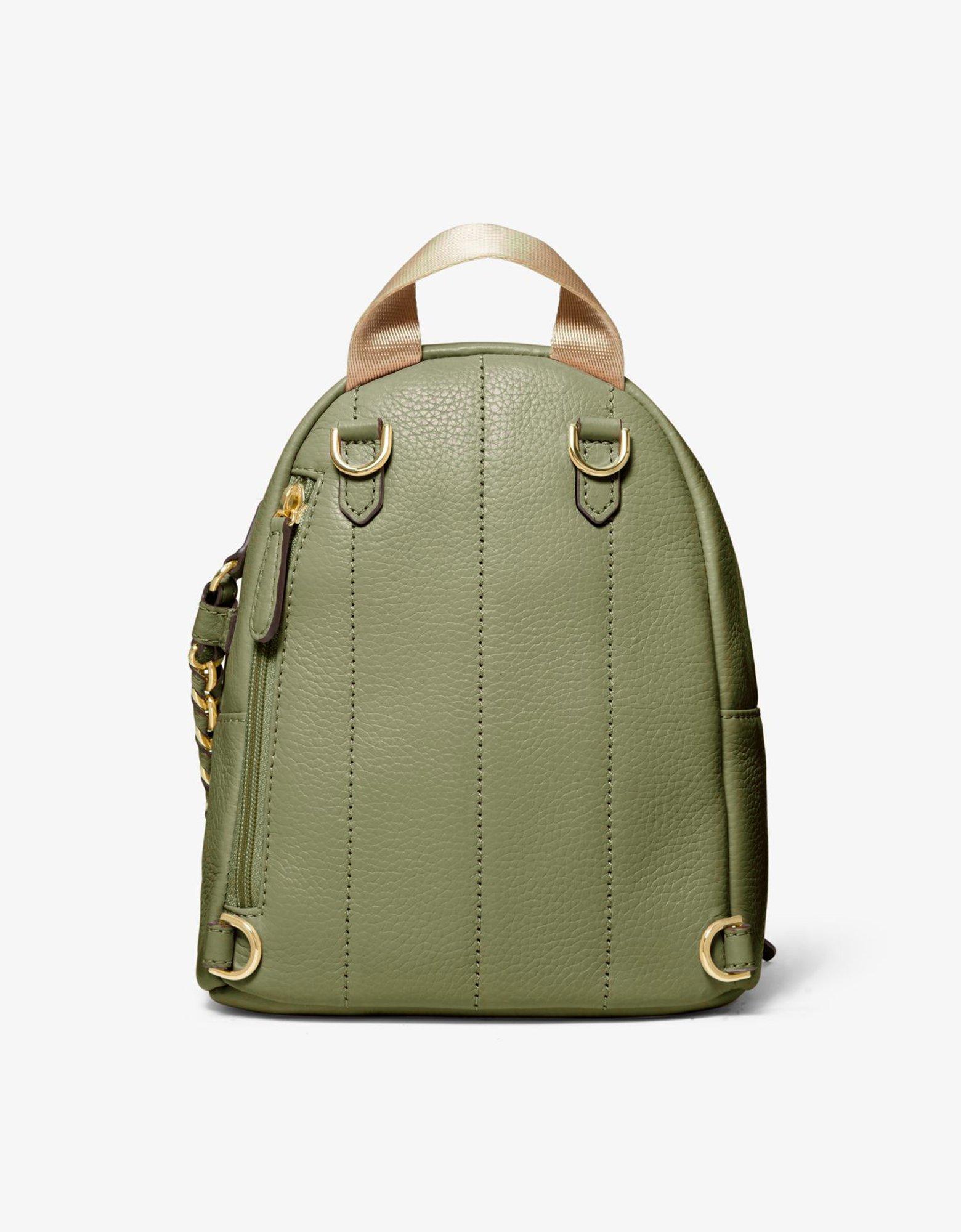 Michael Kors Green Slater Extra-Small Pebbled Leather Convertible