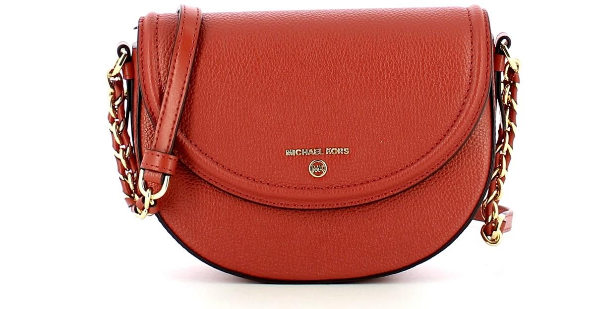 Michael Kors oxblood Whitney Small Convertible Top-Handle Messenger Bag at  FORZIERI