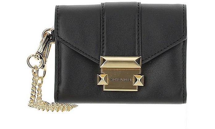 Black Small Whitney Wallet on a Chain - Michael Kors