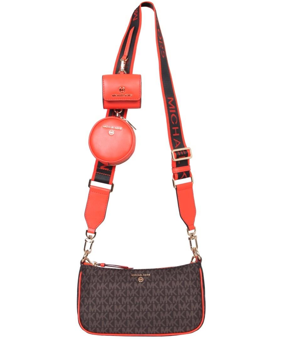 Michael Kors Shoulder Bag Jet Set Travel Medium Chain Pouchette Handbag  Bisque