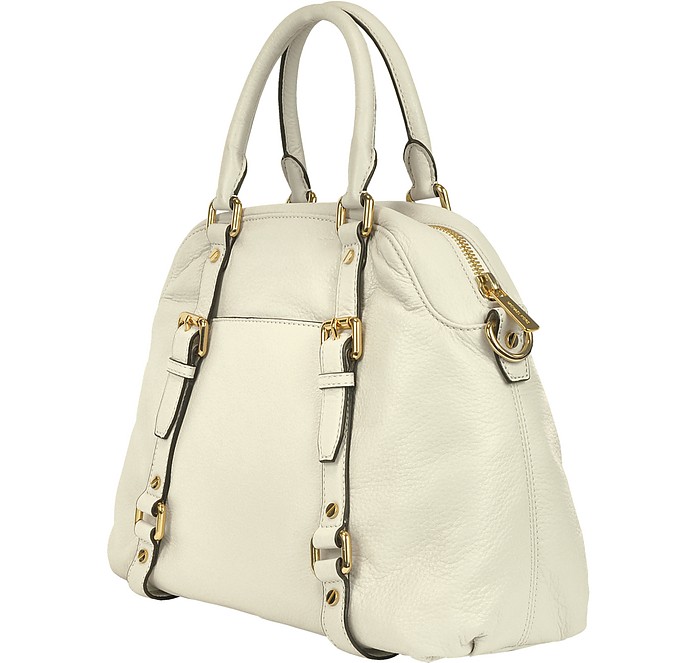 Michael Kors Bedford Genuine Leather Bowling Satchel Bag at FORZIERI Canada