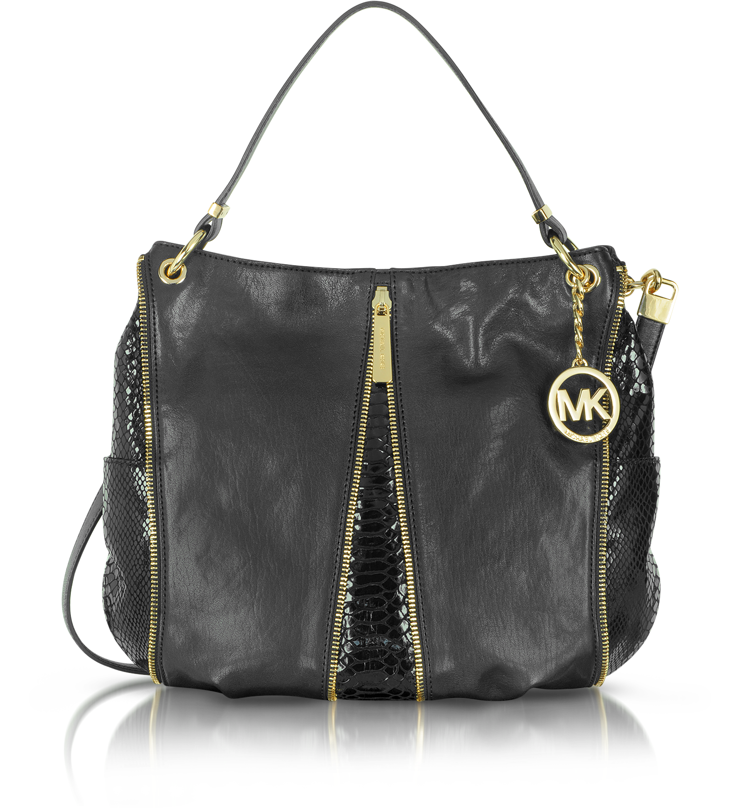 Michael Kors Newman Medium Leather Shoulder Bag at FORZIERI