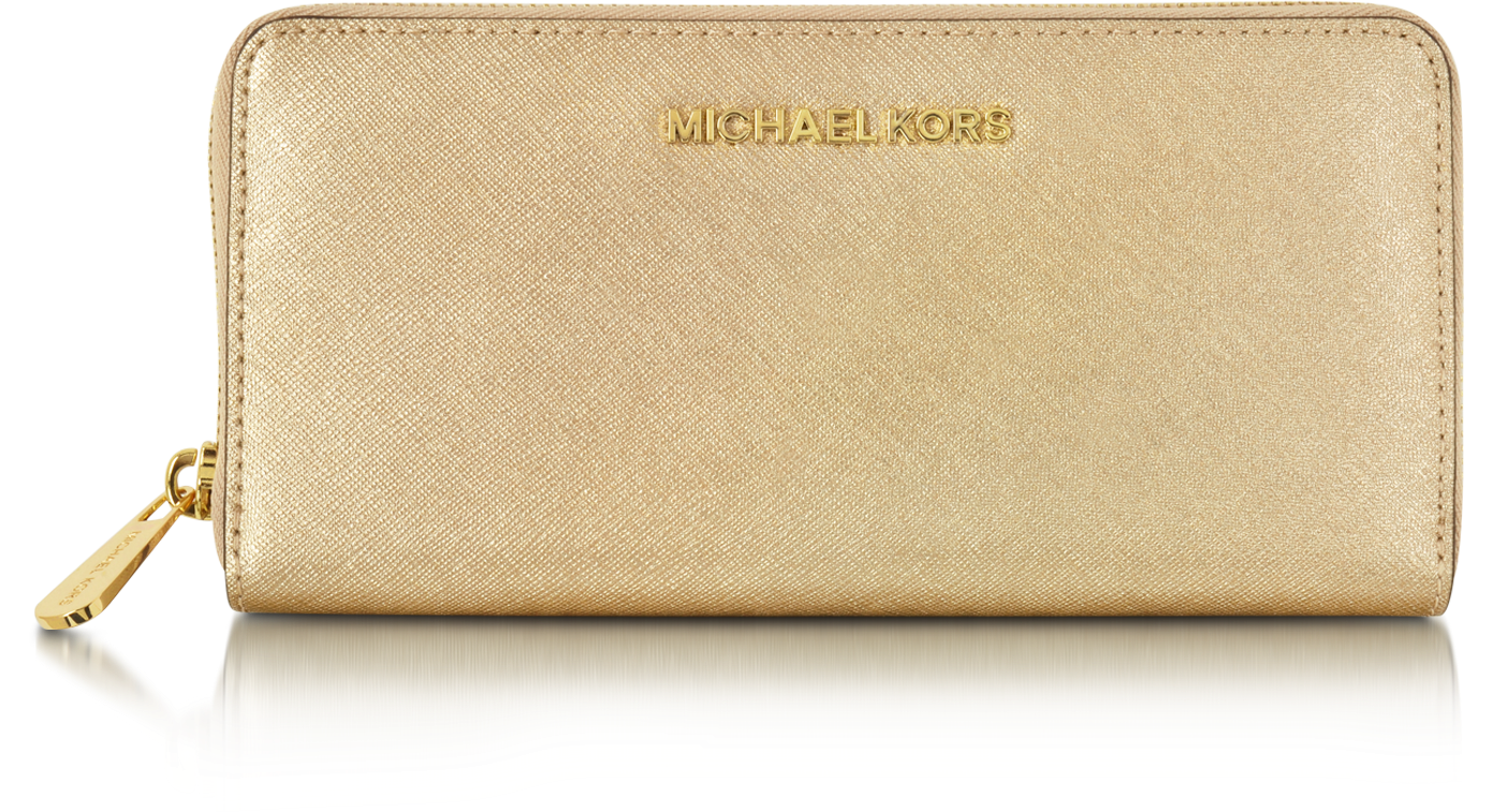 michael kors gold wallet