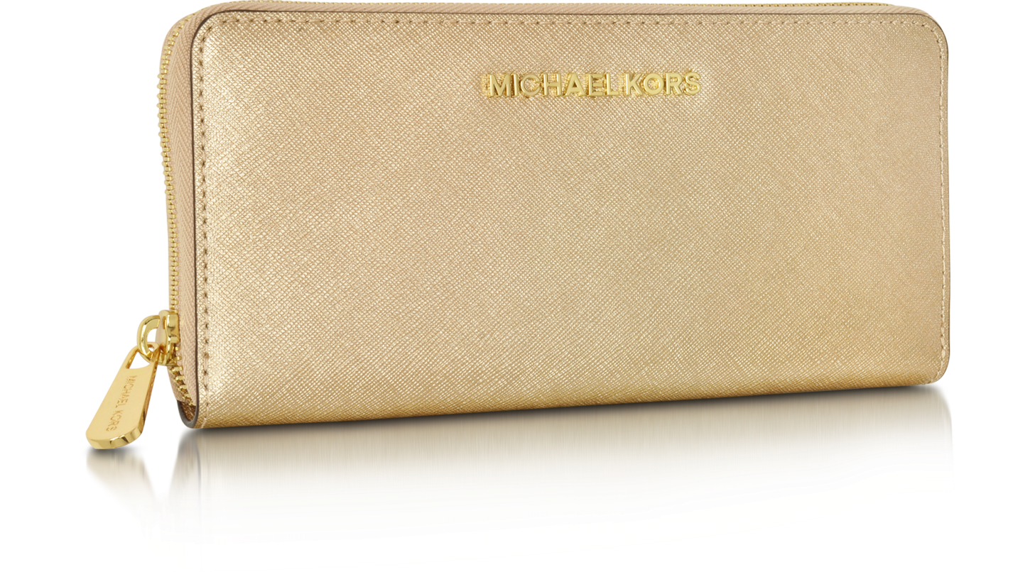 michael kors pale gold wallet